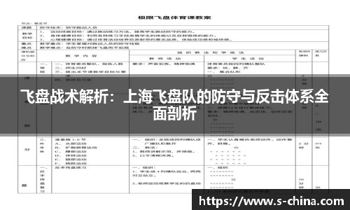 飞盘战术解析：上海飞盘队的防守与反击体系全面剖析